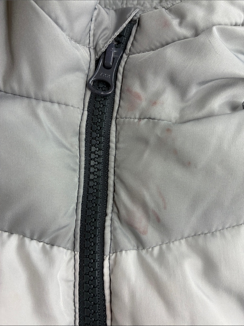 Swiss Tech Kids Hooded Puffer Jacket in Light Gray and Charcoal Size 3T - Picture 14 of 14